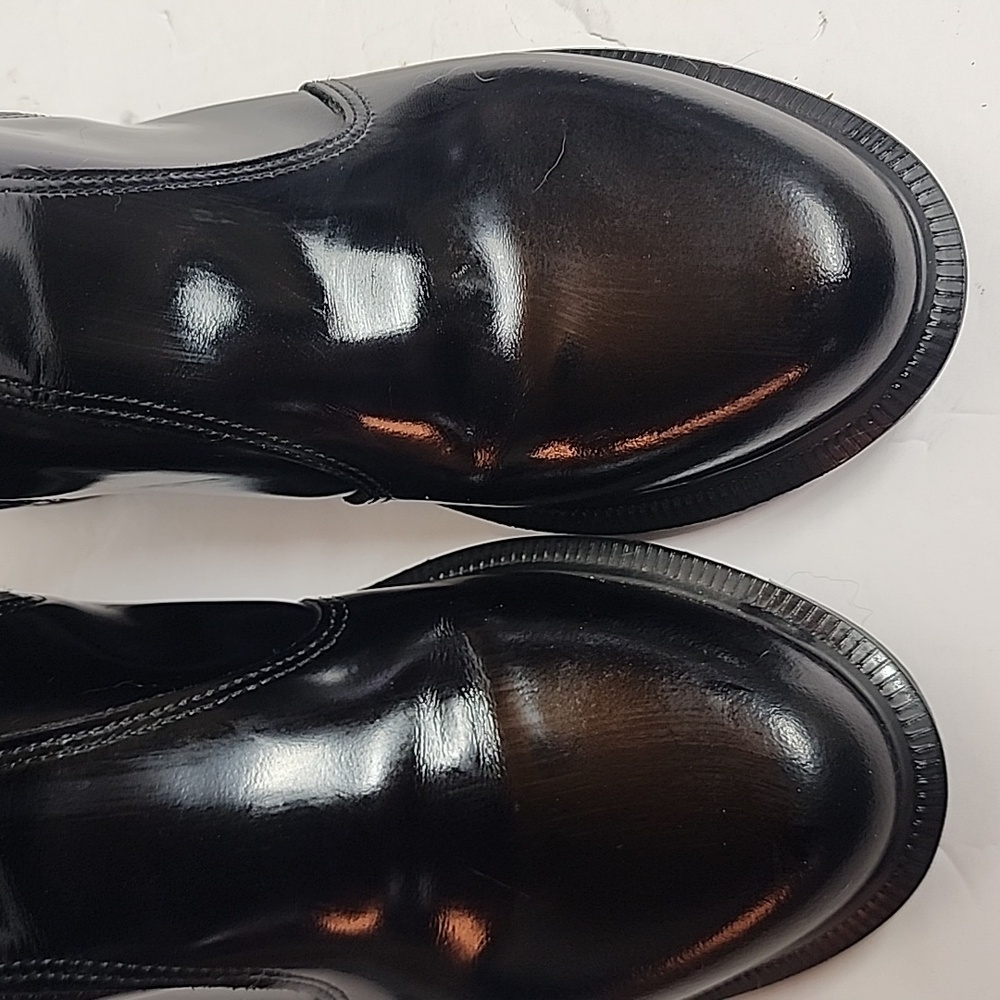 Dr. Martens Black Patent Chelsea Combat Boots - Picture 3 of 13